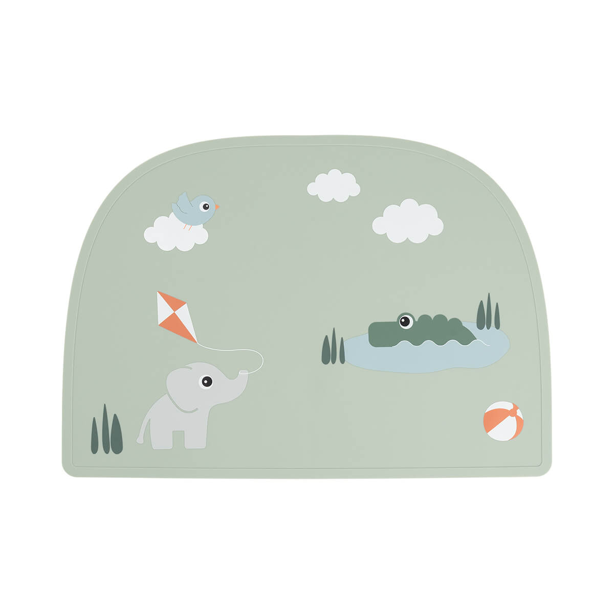 Done by Deer – Silicone placemat Playground – Green – 38 x 26,5 cm v:3820171 Done by Deer – Silicone placemat Playground – Green – 38 x 26,5 cm v:3820171