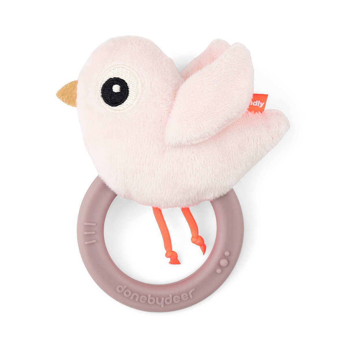 Done by Deer – Sensory rattle w/teether Birdee Powder (4333911) v:9153260