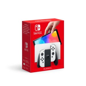 Nintendo Switch OLED Console with Joy-Con Black and White – Gratis frakt v:3845994