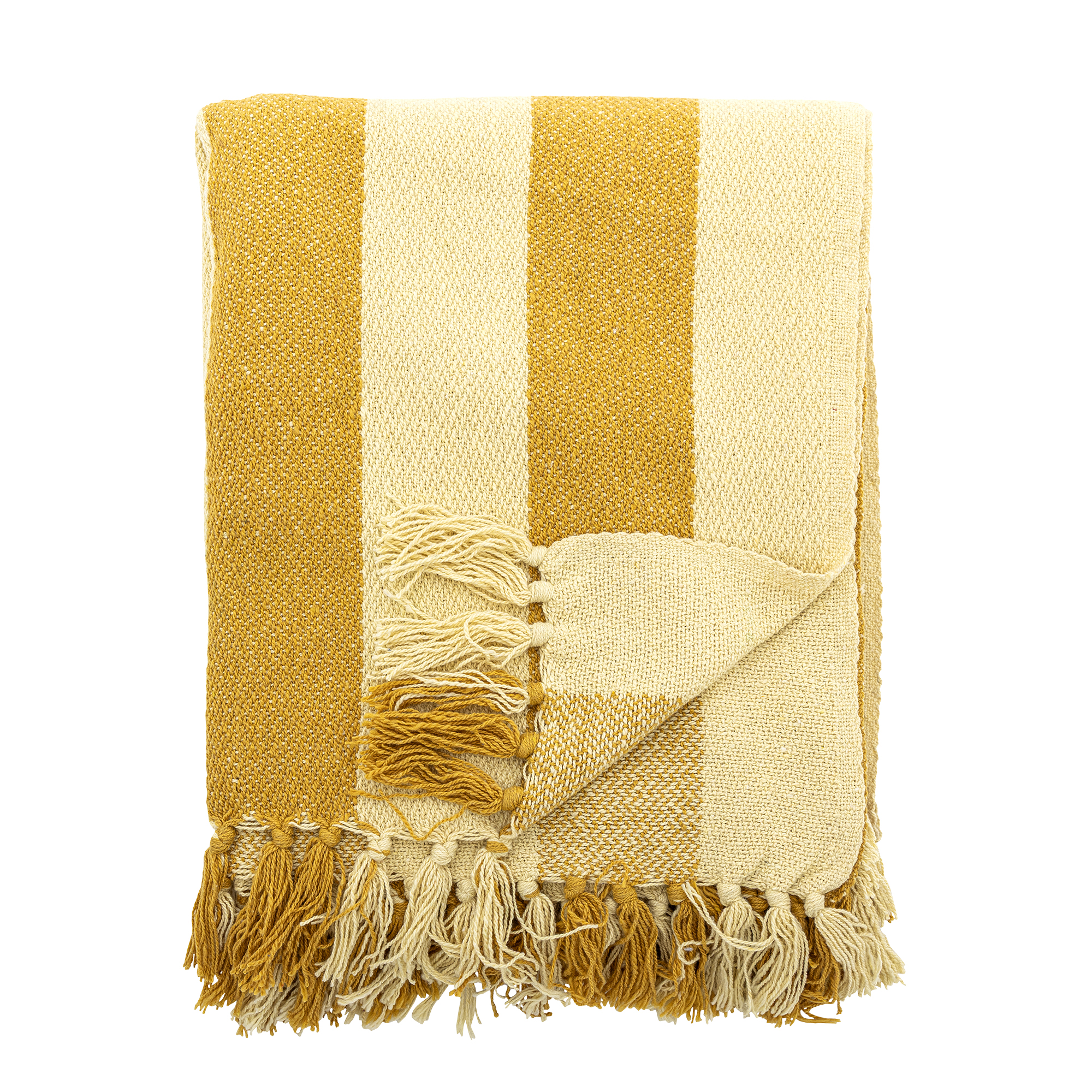 Bloomingville – Frello Throw – Yellow – Recycled Cotton v:7204336 Bloomingville – Frello Throw – Yellow – Recycled Cotton v:7204336