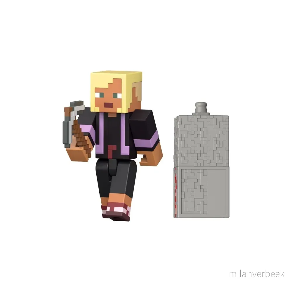 Minecraft - Biome Builds 8cm Figure - Redstone Charged Kai ( JJR86-JL10) - Redstone Charged Kai - Minecraft v:3209751