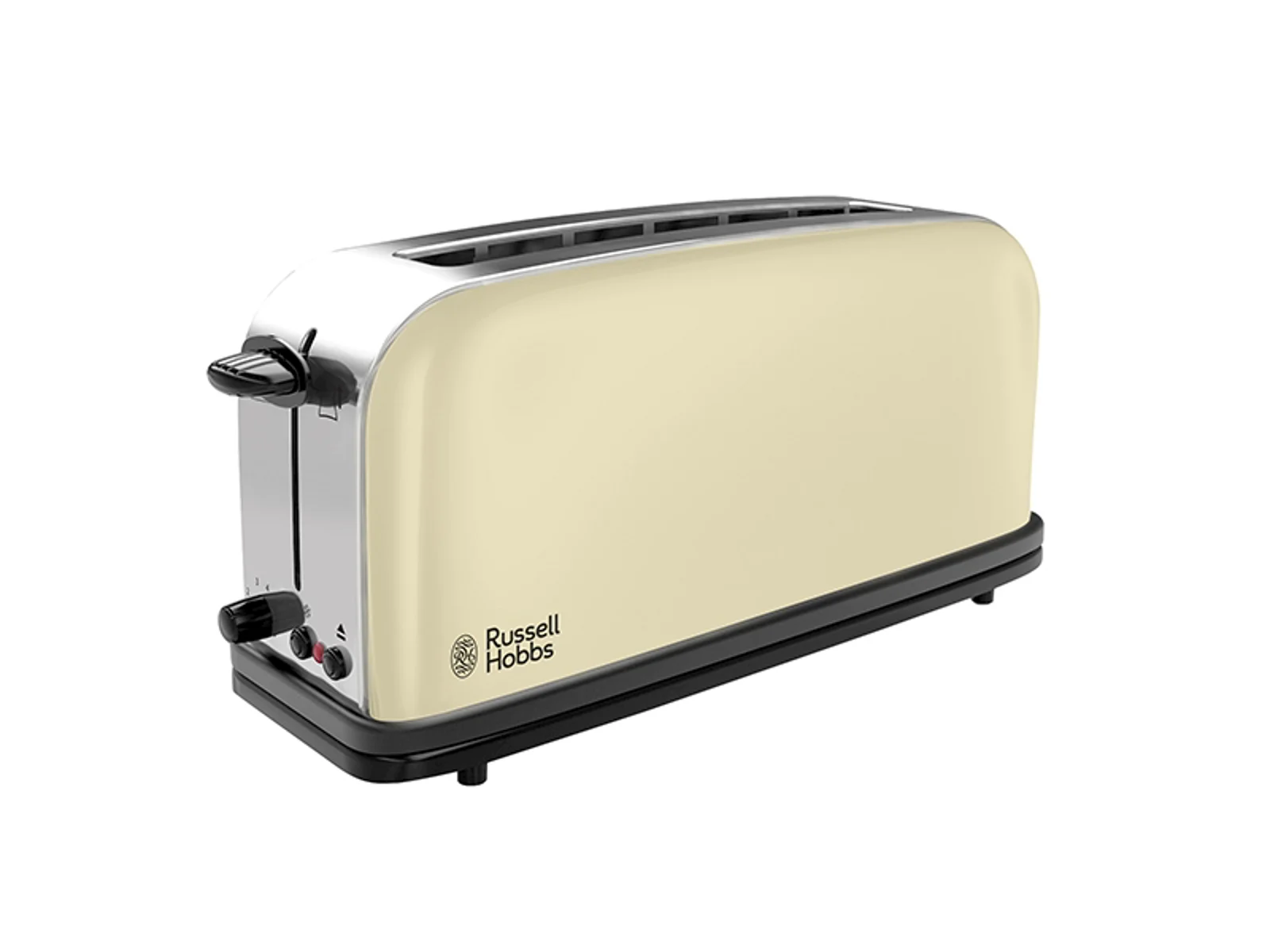 Russell Hobbs - Colours Plus 2 Slice Long Slot Toaster - Cream - Cream - Gratis frakt v:9046629