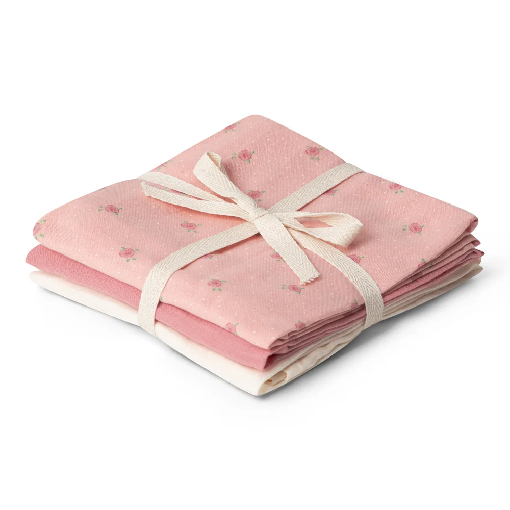 That's Mine – Bora muslin cloth 3-pack – Tiny roses – Onesize v:7951893