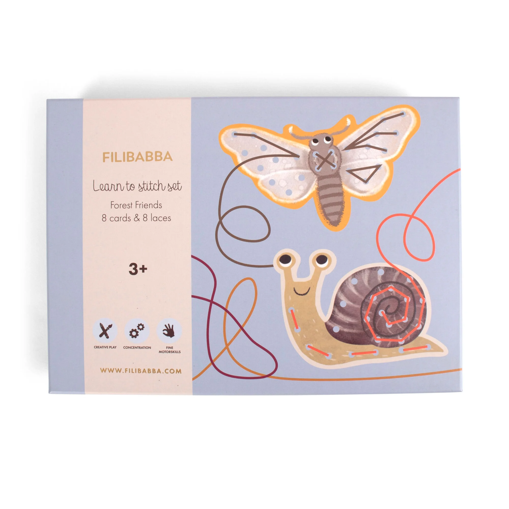 Filibabba - Learn to stitch set - Forest friends - (FI-03327) v:2498060