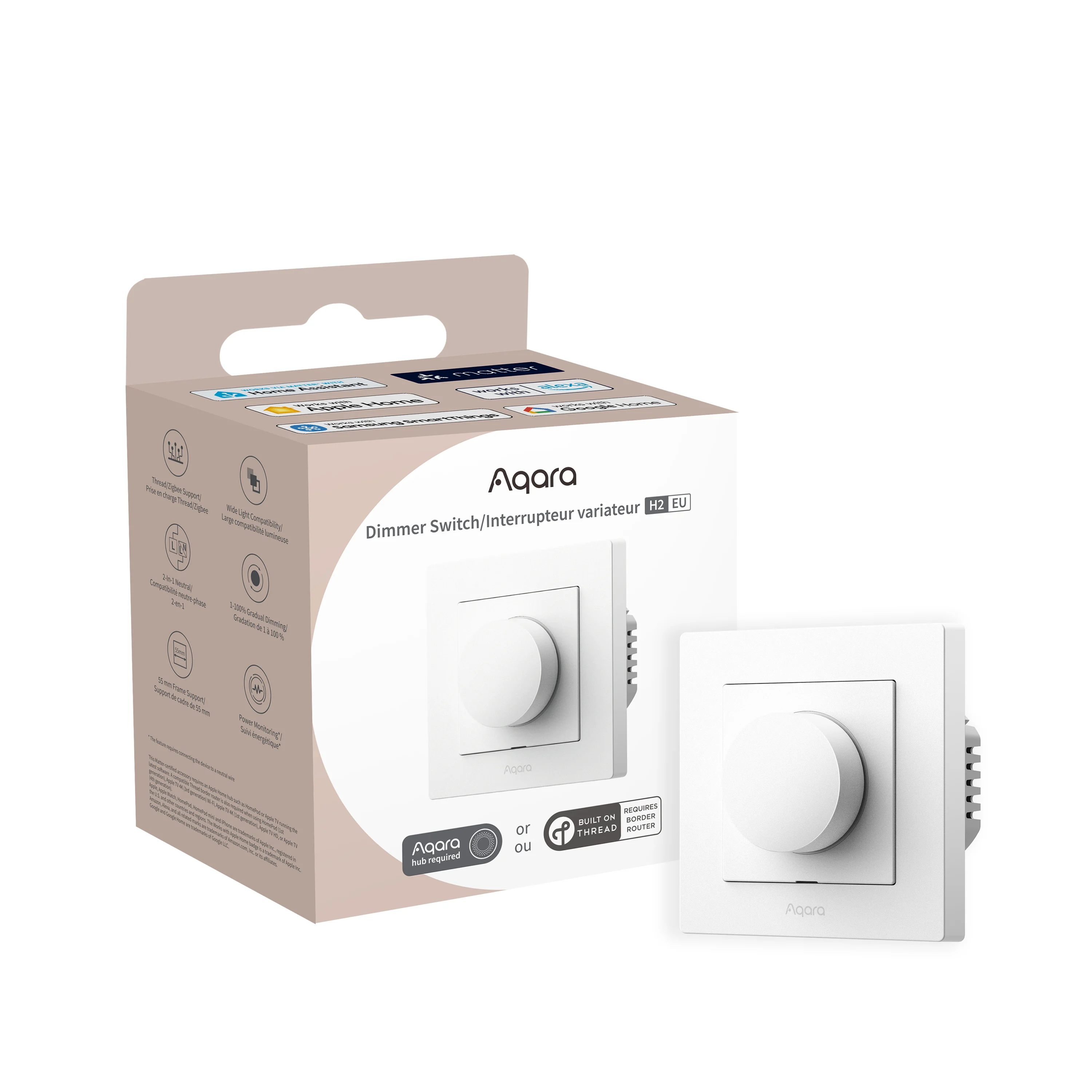 Aqara – Dimmer Switch H2 EU (White) – Gratis frakt v:1175116 Aqara – Dimmer Switch H2 EU (White) – Gratis frakt v:1175116