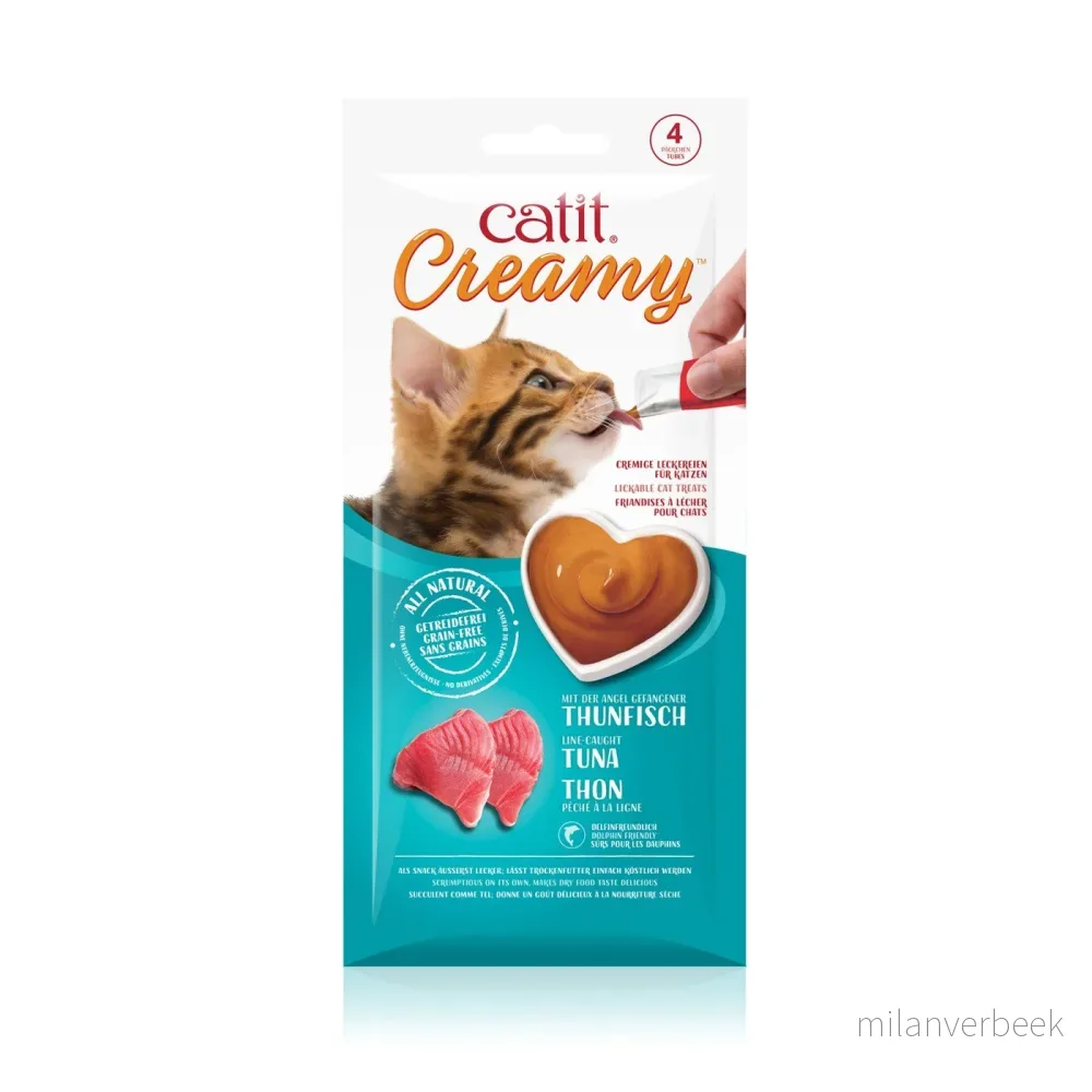 Catit – 12x Creamy Premium Treat for Cats – Tuna – 4x10g v:8004126 Catit – 12x Creamy Premium Treat for Cats – Tuna – 4x10g v:8004126