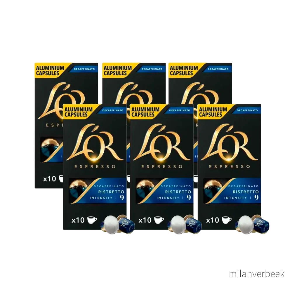 L'OR Capsules – Ristretto Decaffeinato – 6 Bags – Bundle v:1660331 L'OR Capsules – Ristretto Decaffeinato – 6 Bags – Bundle v:1660331