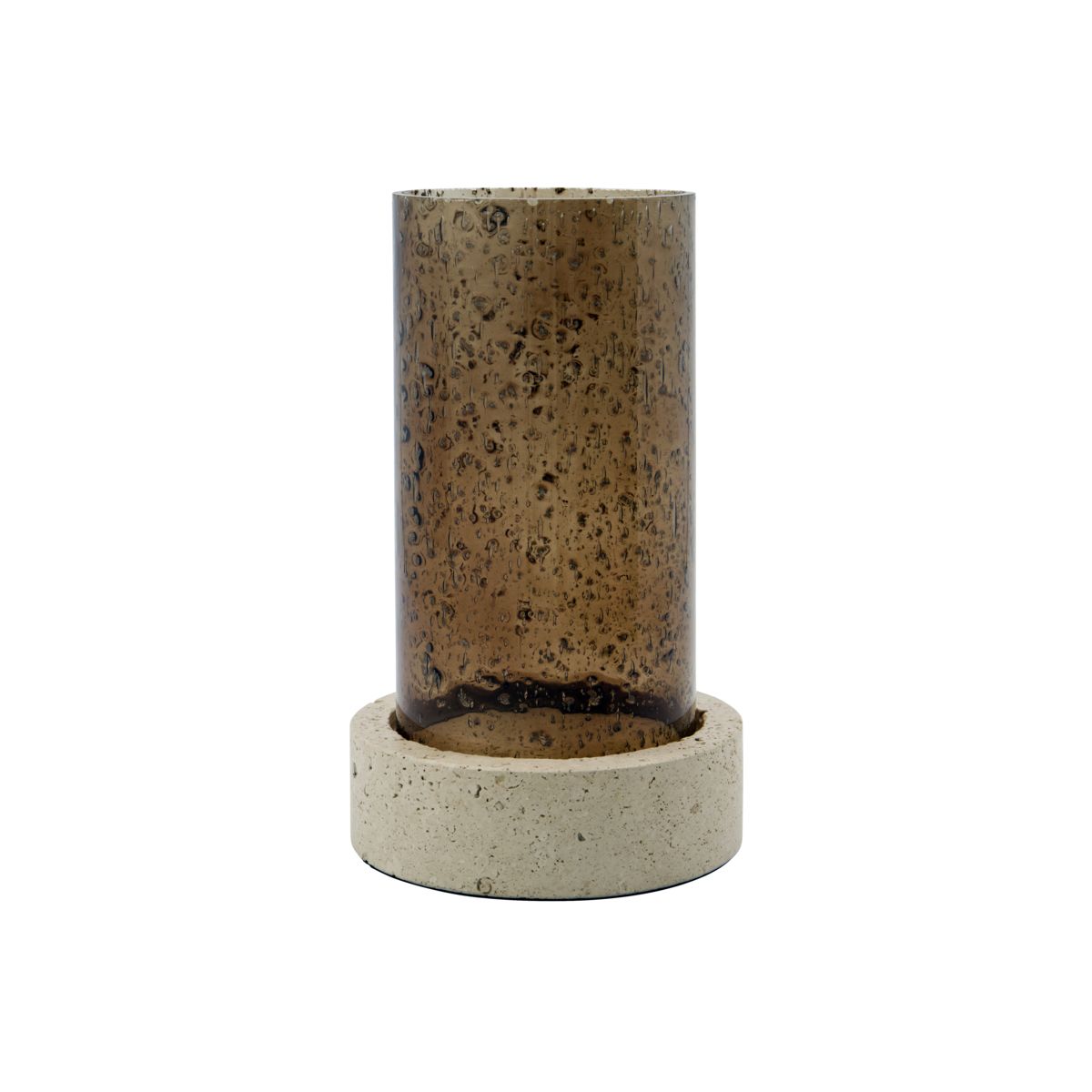 House Doctor - Rivo Lysestake - H21,5 cm, Ø13 cm - Brun - Gratis frakt v:3290058