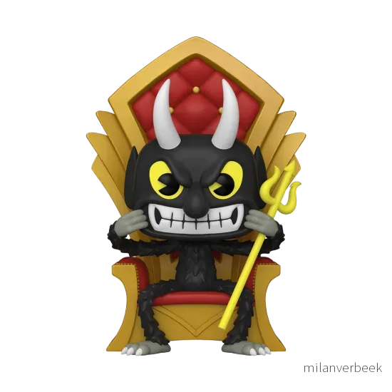Funko POP Deluxe: Cuphead S3 – Devil in Chair v:8708300 Funko POP Deluxe: Cuphead S3 – Devil in Chair v:8708300