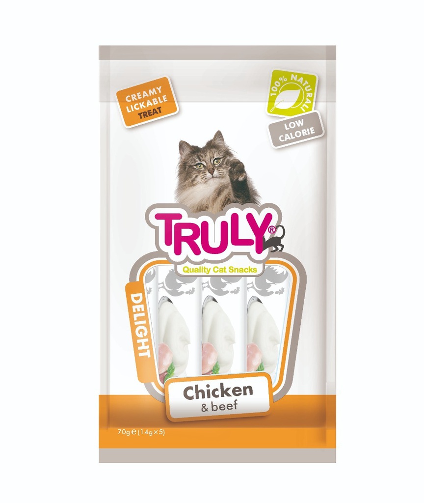 Truly - Cat Creamy Lickable Chicken & Beef 70g - (WP11376) v:7013267