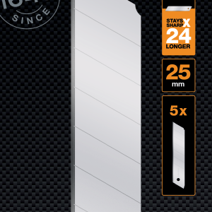 Fiskars – CarbonMax snap off blades – 25 mm – 5 pack v:4143749 Fiskars – CarbonMax snap off blades – 25 mm – 5 pack v:4143749