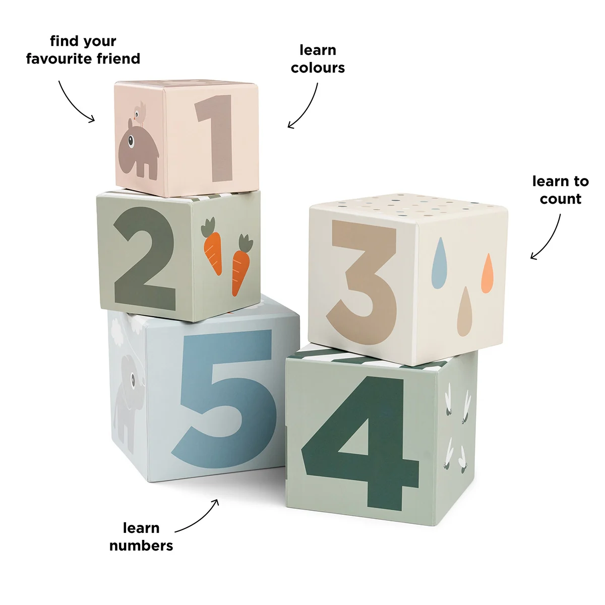 Done by Deer – Stacking cubes 5 pcs Deer friends Colour mix (4845197) v:3710299 Done by Deer – Stacking cubes 5 pcs Deer friends Colour mix (4845197) v:3710299