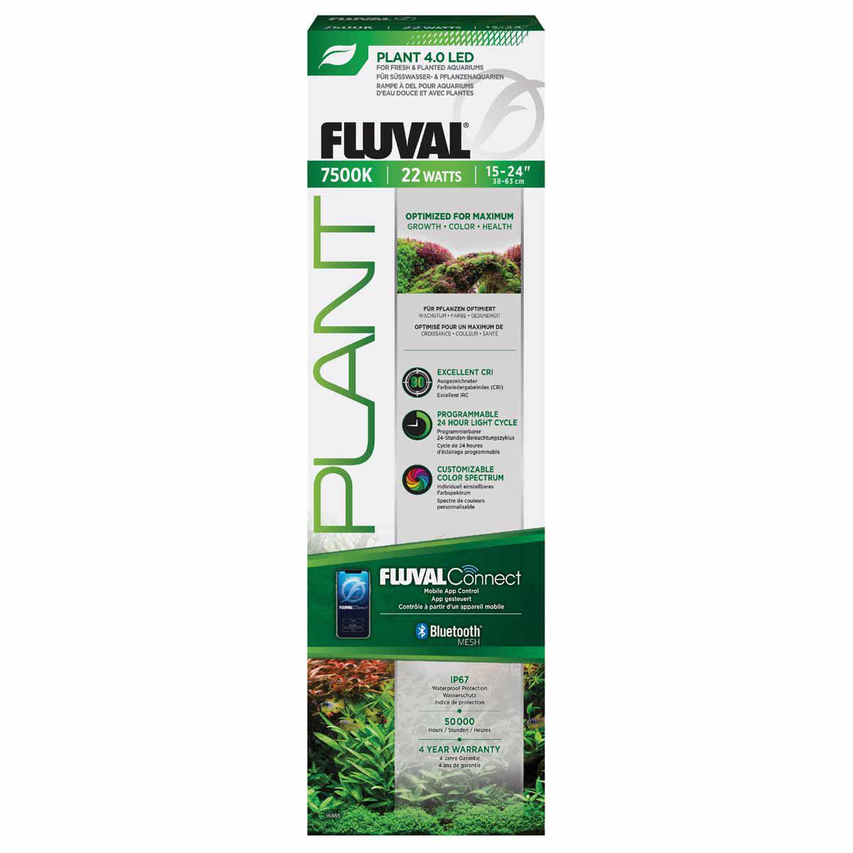 Fluval – Plant LED 4.0 – 22W – 38.4-63CM – Gratis frakt v:9919269