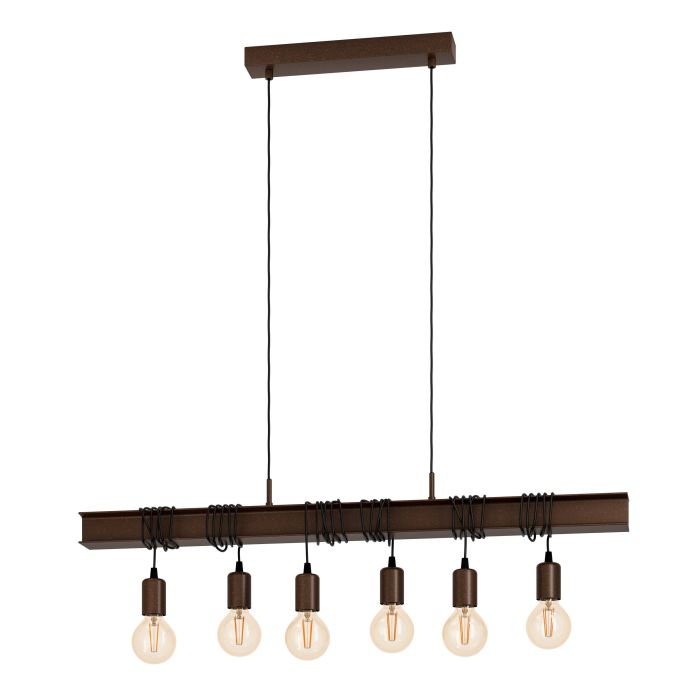EGLO TOWNSHEND 4 Pendellampe – Industriell stil med 6 sokler – 100,5 cm – Gratis frakt v:4777817 EGLO TOWNSHEND 4 Pendellampe – Industriell stil med 6 sokler – 100,5 cm – Gratis frakt v:4777817