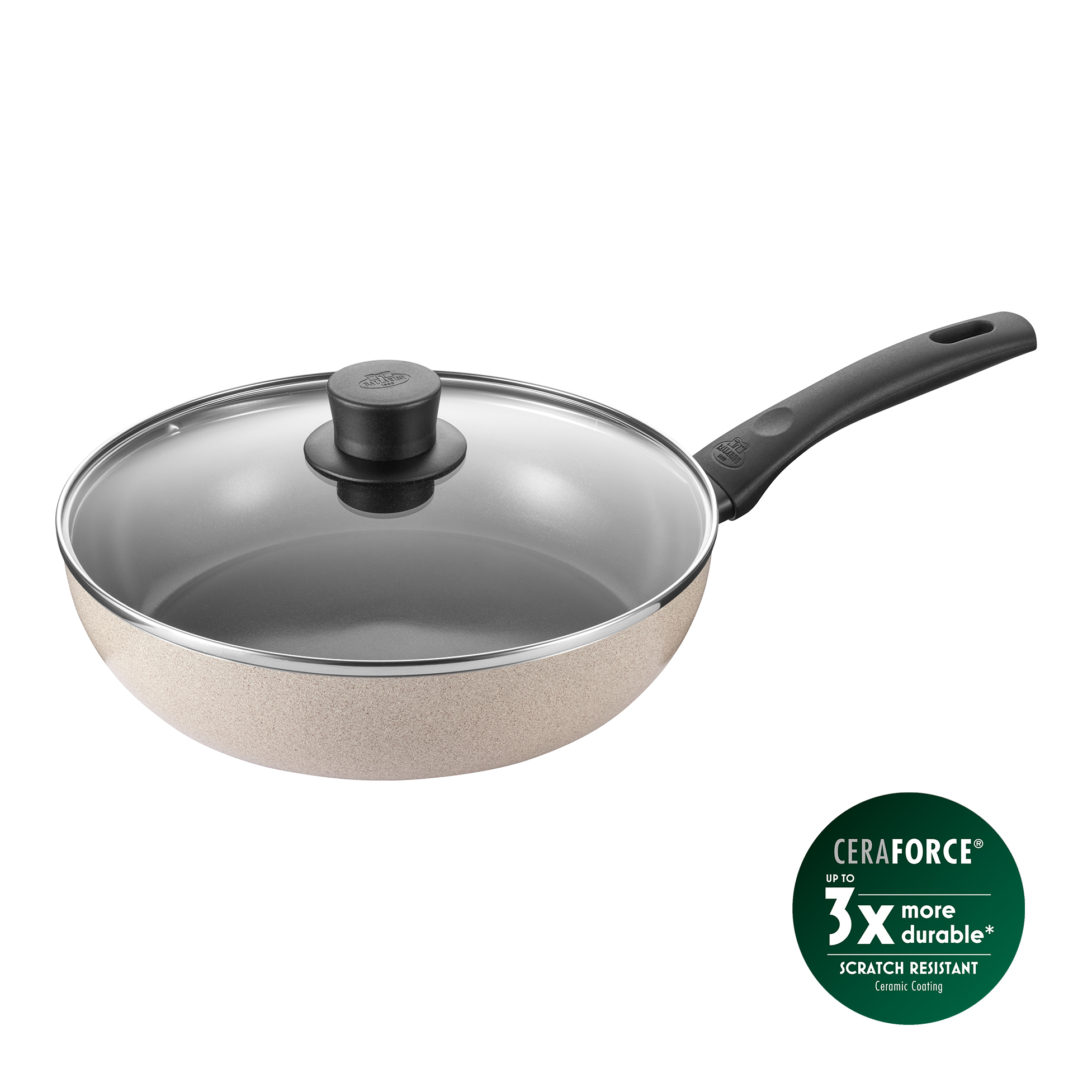 Ballarini – Ledro Saute Pan with Lid – Beige – 28 cm – Gratis frakt v:2213713 Ballarini – Ledro Saute Pan with Lid – Beige – 28 cm – Gratis frakt v:2213713