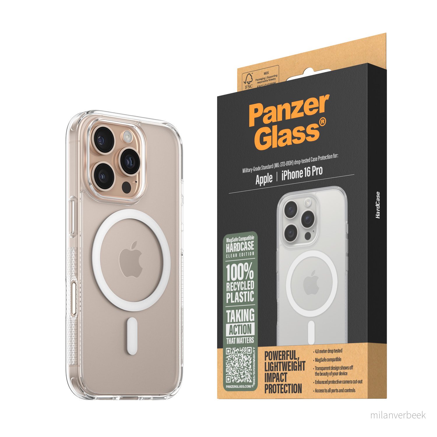PanzerGlass - HardCase MagSafe - iPhone 16 Pro - White v:2343463