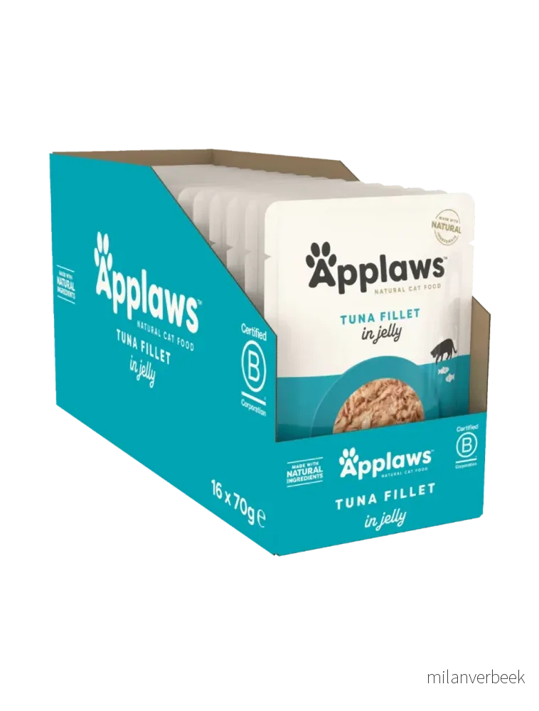 Applaws - 16 x Wet Cat Food 70 g Jelly pouch - Tuna - 1.12 - Tuna v:8677870