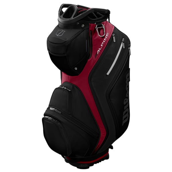 Wilson – Alpine Cart Bag with Embroidery – Black/Red – Gratis frakt v:1894022 Wilson – Alpine Cart Bag with Embroidery – Black/Red – Gratis frakt v:1894022