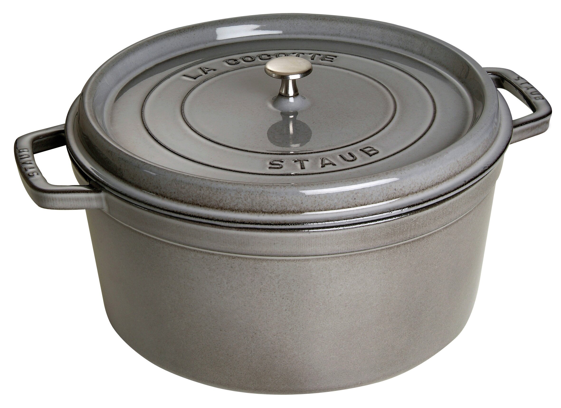Staub - Cocotte - Graphite-grey - 30 cm - Gratis frakt v:3447563
