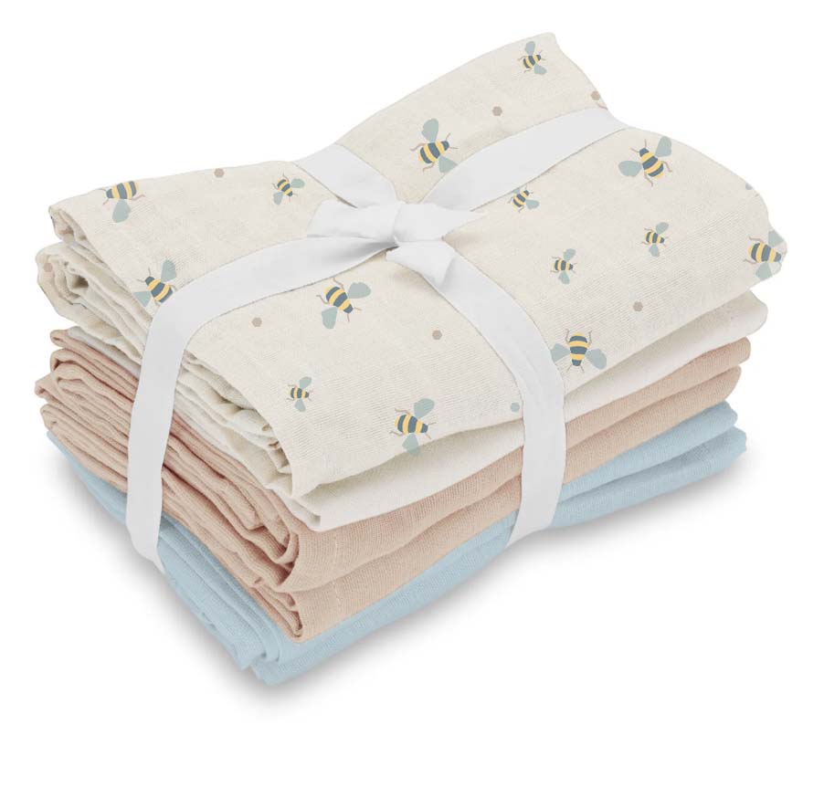 Vanilla Copenhagen – Muslins 6-pack – Milk, Beige, Rose – 70 x 70 cm v:2002872