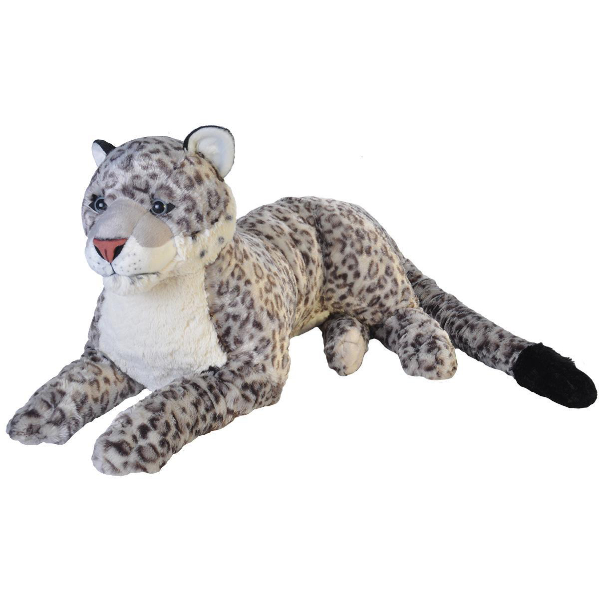 Wild Republic - Kosedyr Jumbo Cuddlekins 76 cm Snøleopard - Gratis frakt v:6749748