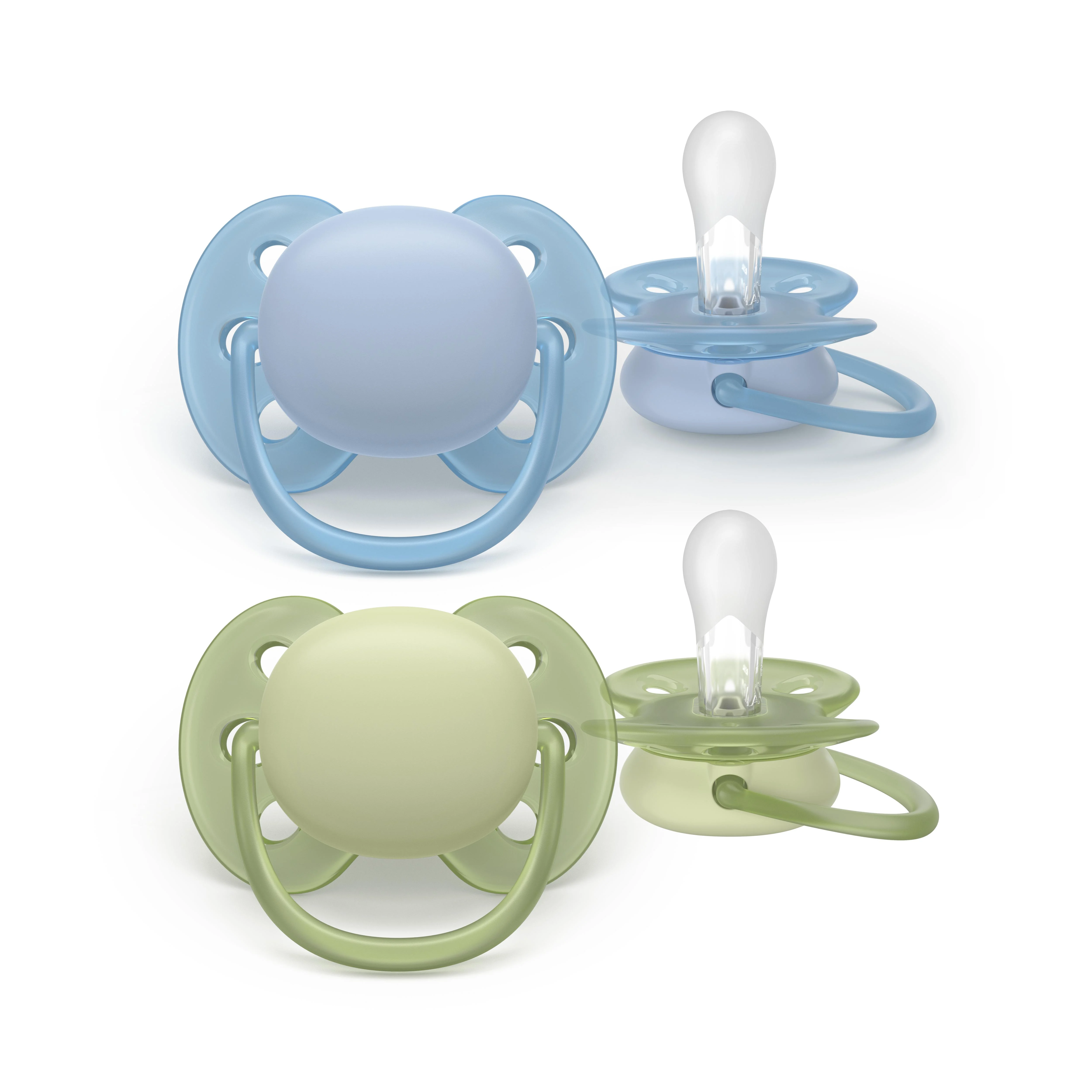 Philips Avent - Ultra soft soother, 0-6m, Green/Blue v:4783050