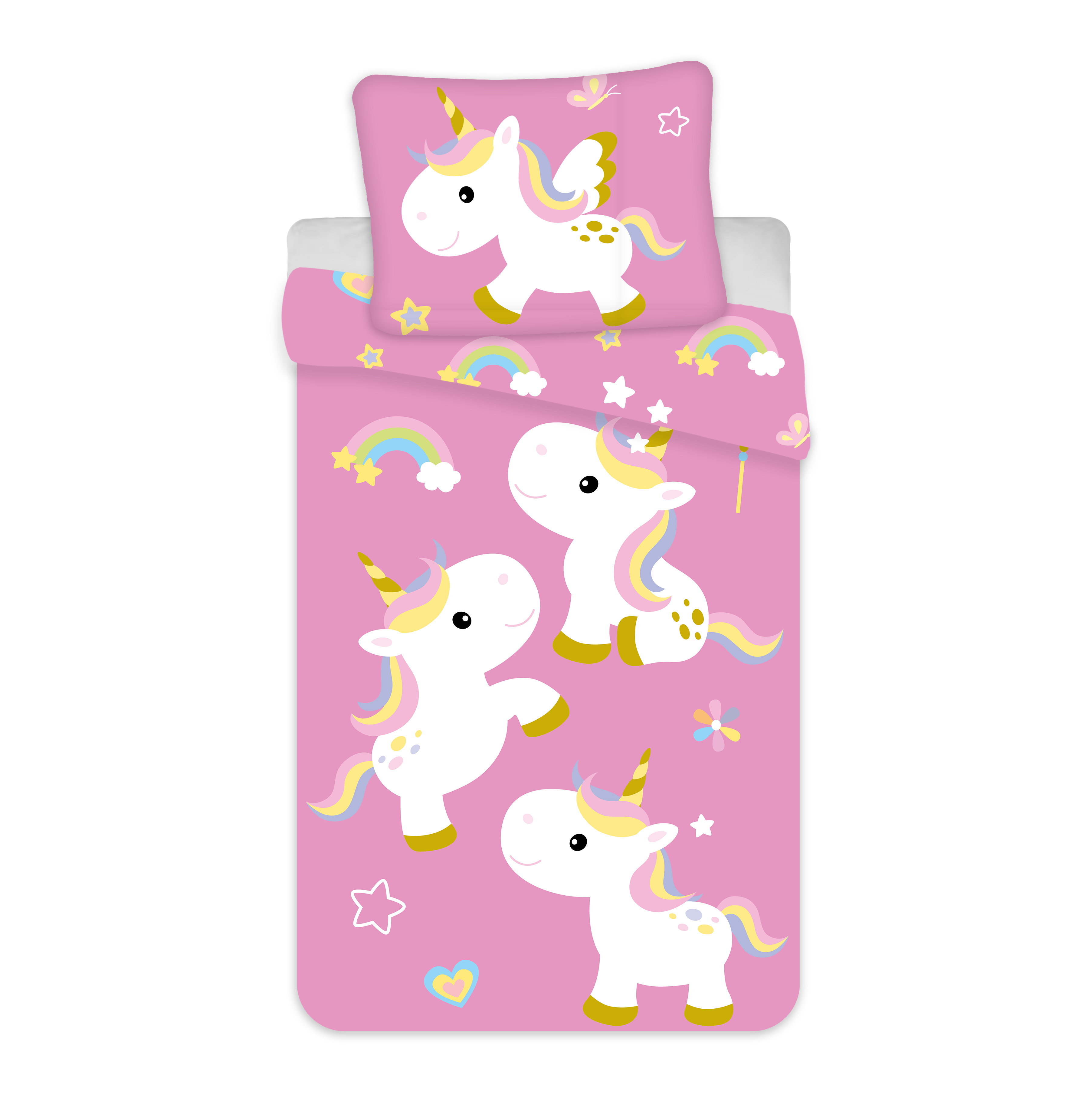 Bed Linen - Junior Size 100 x 140 cm - Unicorn (1000327) v:2770786