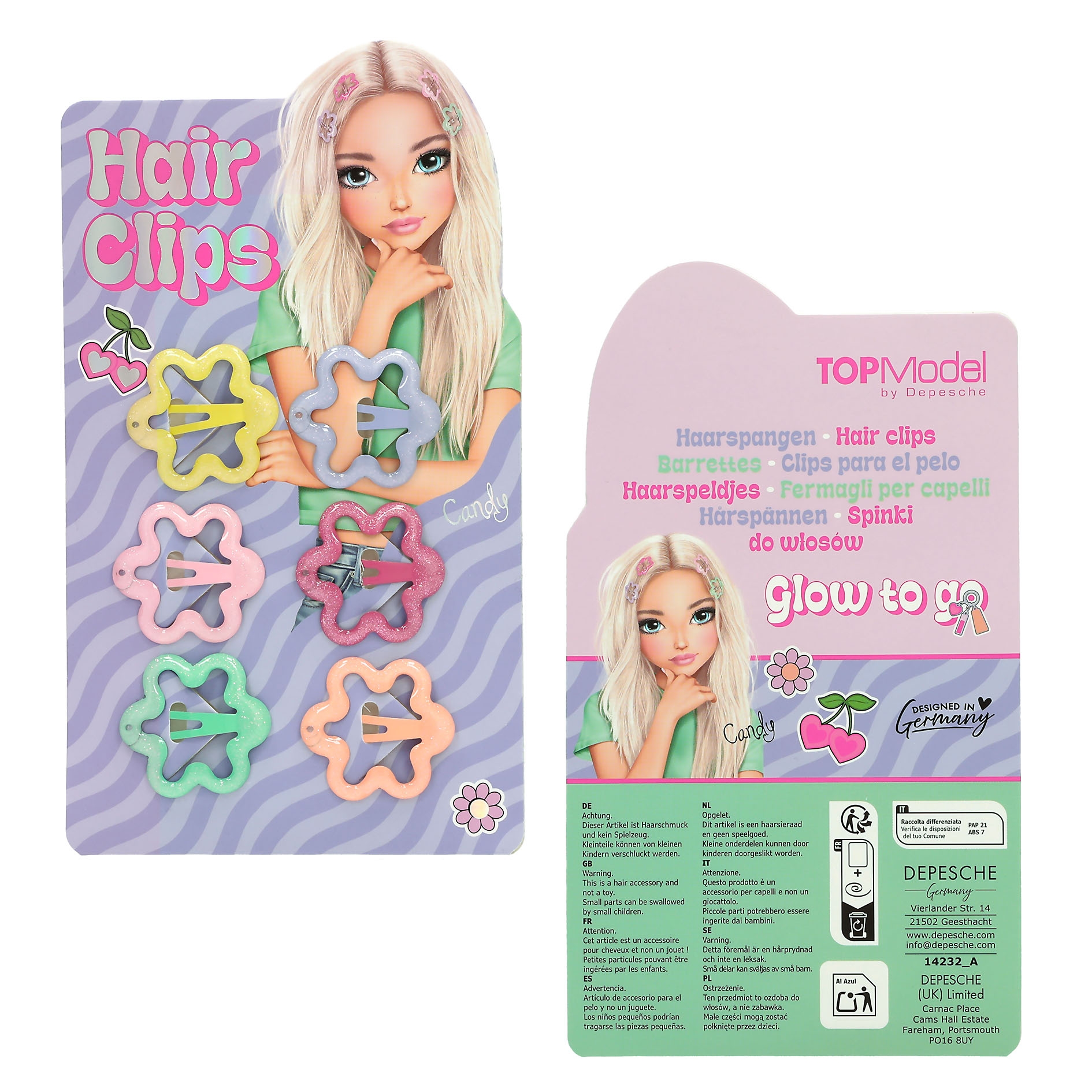 Topmodel - Minihårspenner GLOW TO GO v:1050758