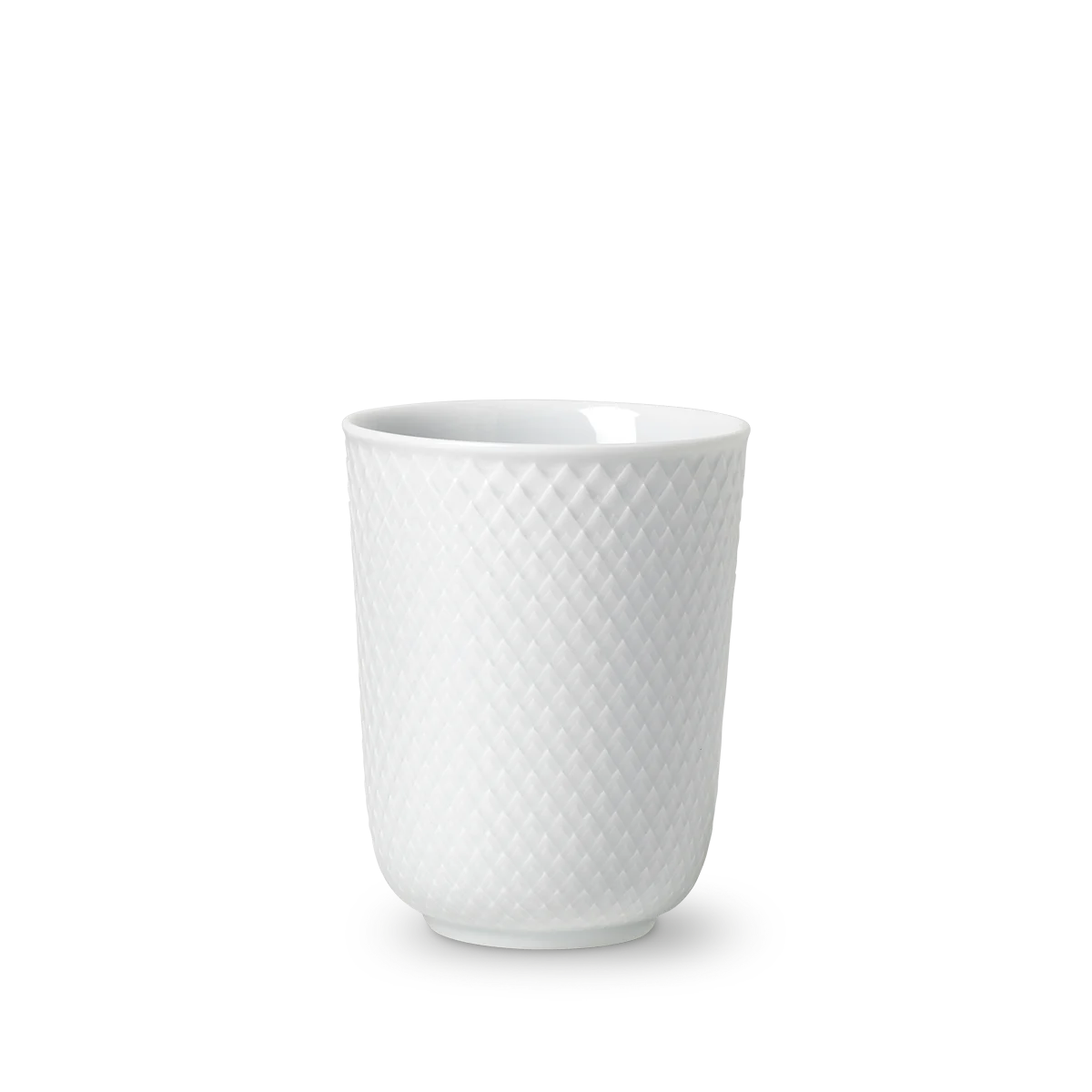 Lyngby Porcelæn – Rhombe Hvit Krus – 33 cl v:7684192