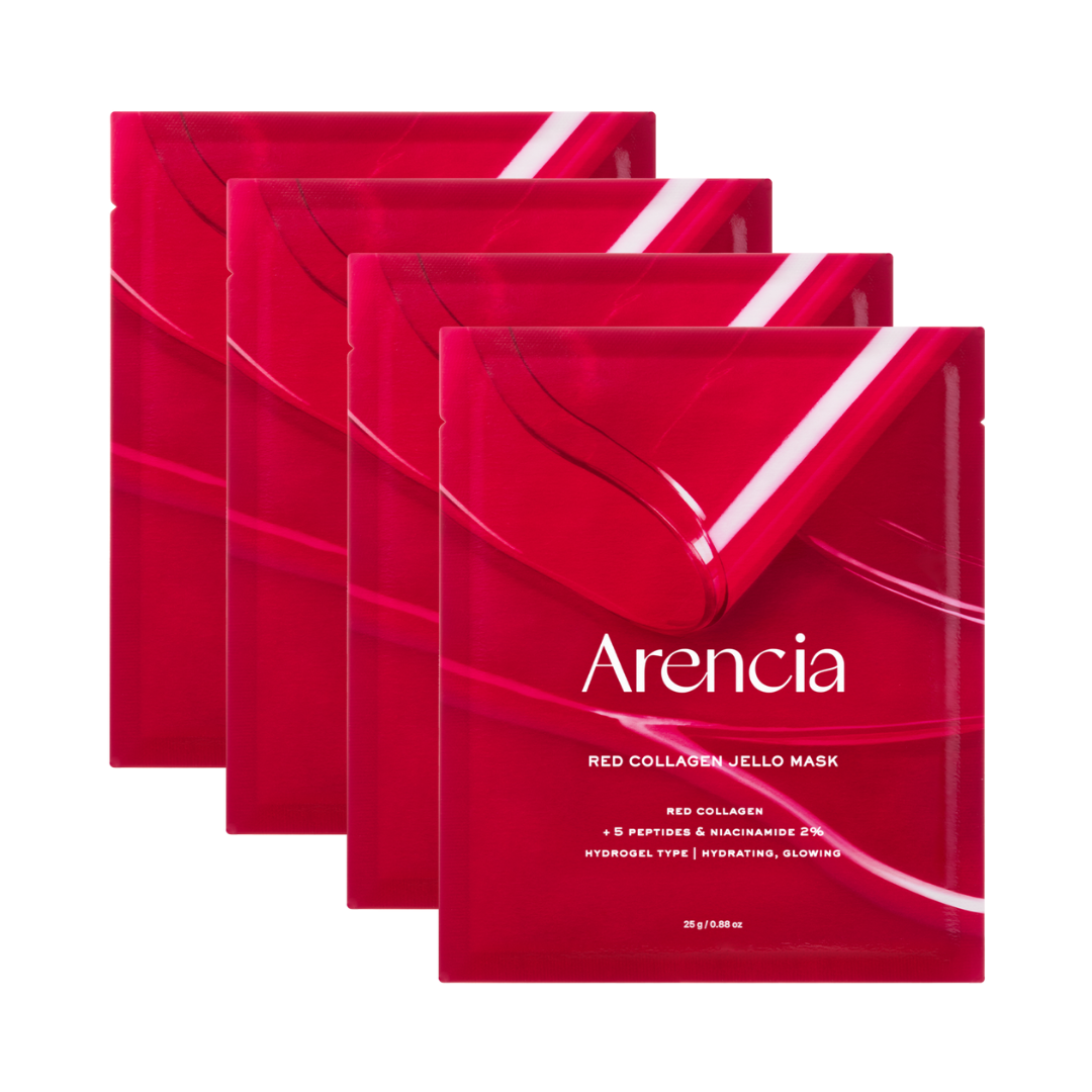 Arena - Red Collagen Jello Mask - Red - 4 pcs. v:9794435