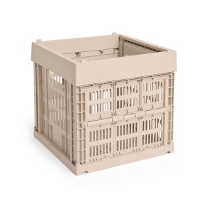 HAY – Colour Crate Cube Oppbevaringsboks (Pudder) – Powder v:3635534 HAY – Colour Crate Cube Oppbevaringsboks (Pudder) – Powder v:3635534