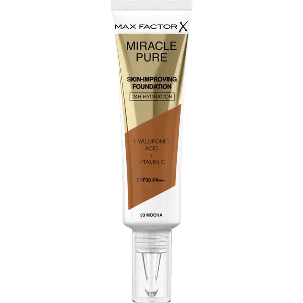 Max Factor - Miracle Pure Skin-Improving Foundation - 93 Mocha - 93 Mocha v:8378886