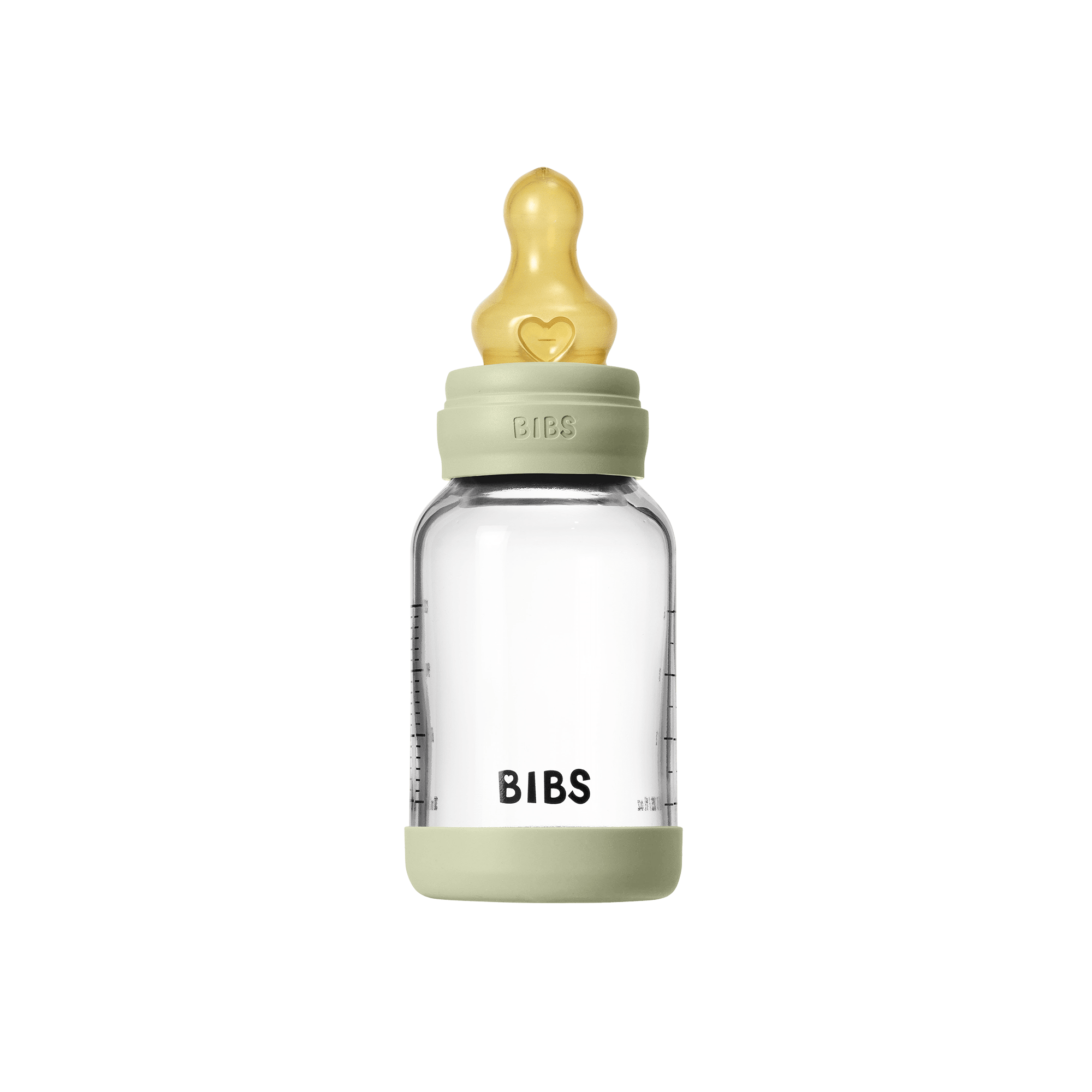 BIBS – Glass Baby Bottle Round Latex Slow Flow – Sage – 120 ml v:7137711 BIBS – Glass Baby Bottle Round Latex Slow Flow – Sage – 120 ml v:7137711