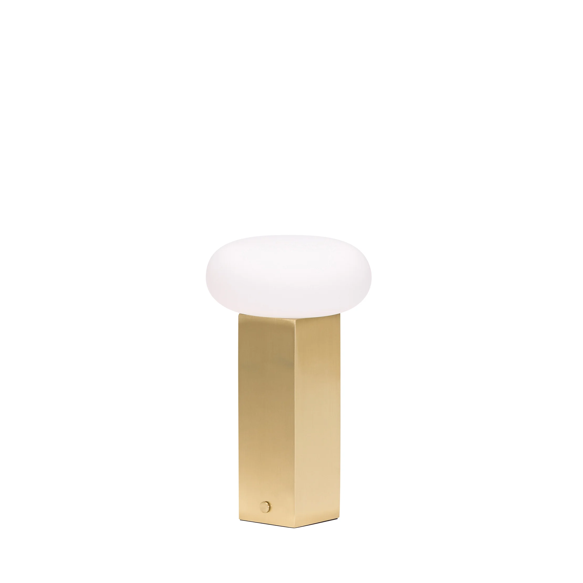 Hübsch – Low Portable Lamp – Brass – 12x12xh20cm – Gratis frakt v:5912254