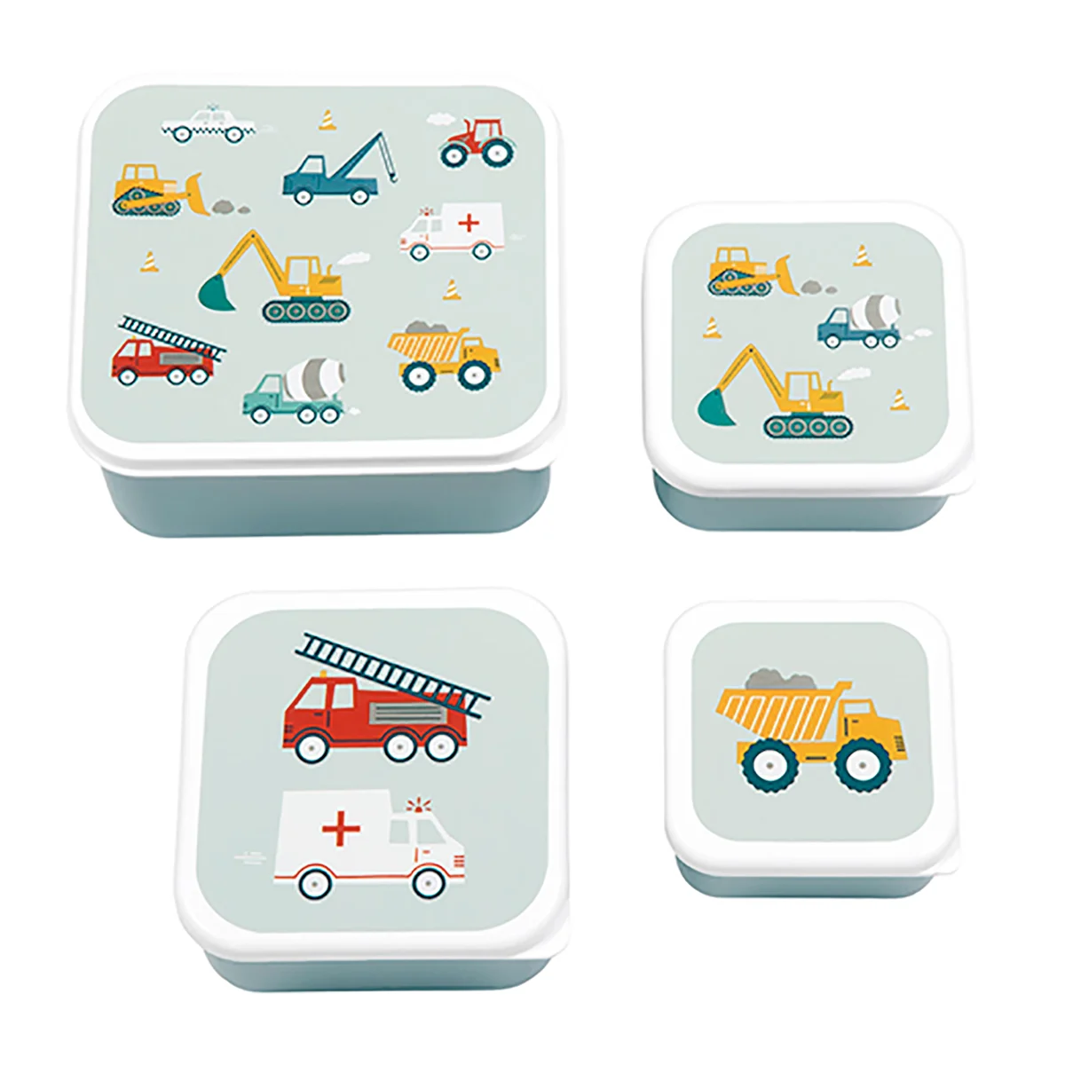 A little lovely company - Lunch & Snack Box Set - Vehicles v:4676072