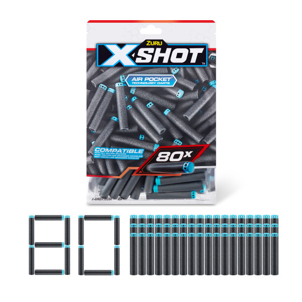 XSHOT - Excel 80PK Refill Darts (36589) v:5576734