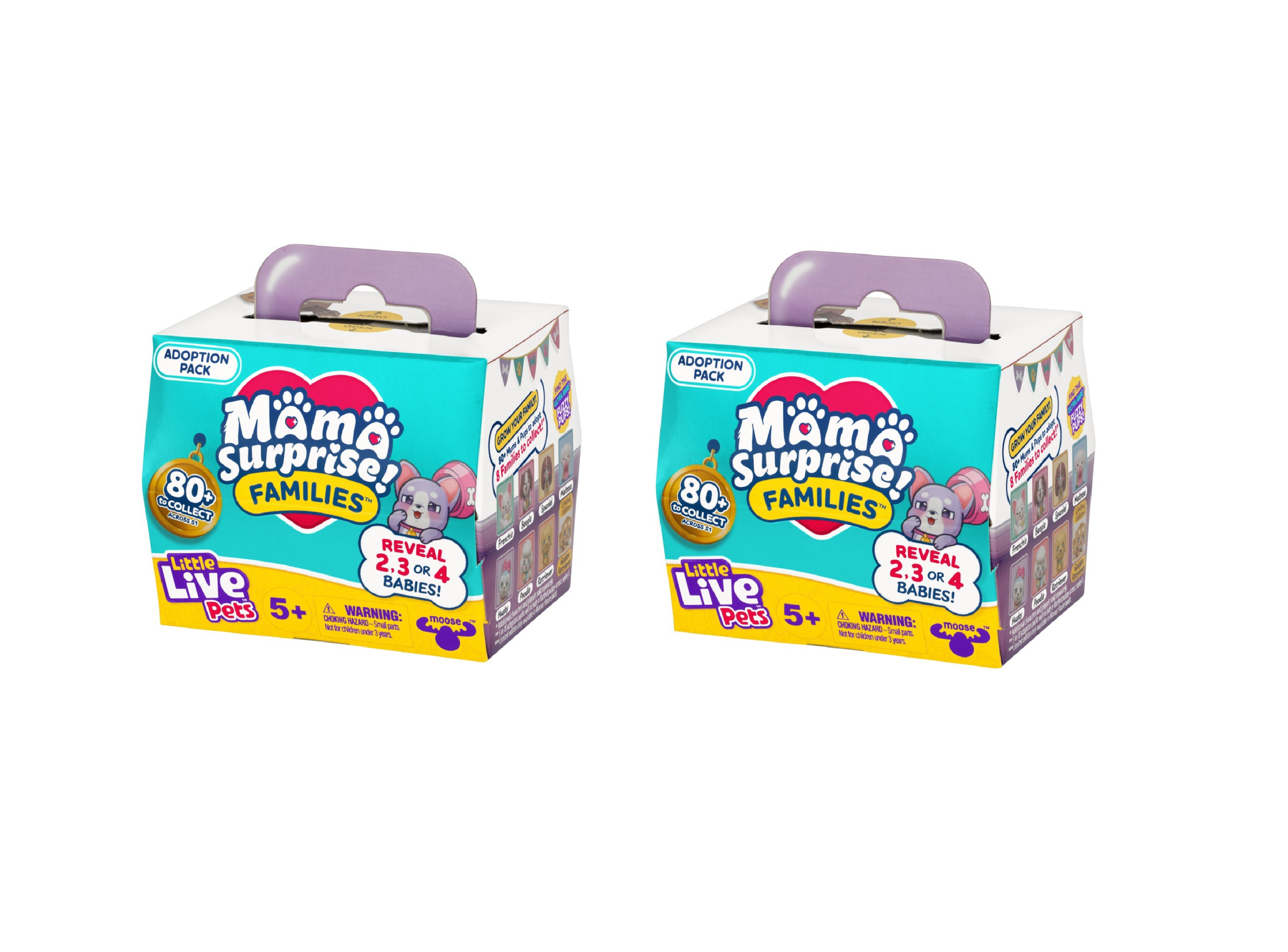 Little Live Pets - 2x Mama Surprise Families Puppy Adoption v:1553561