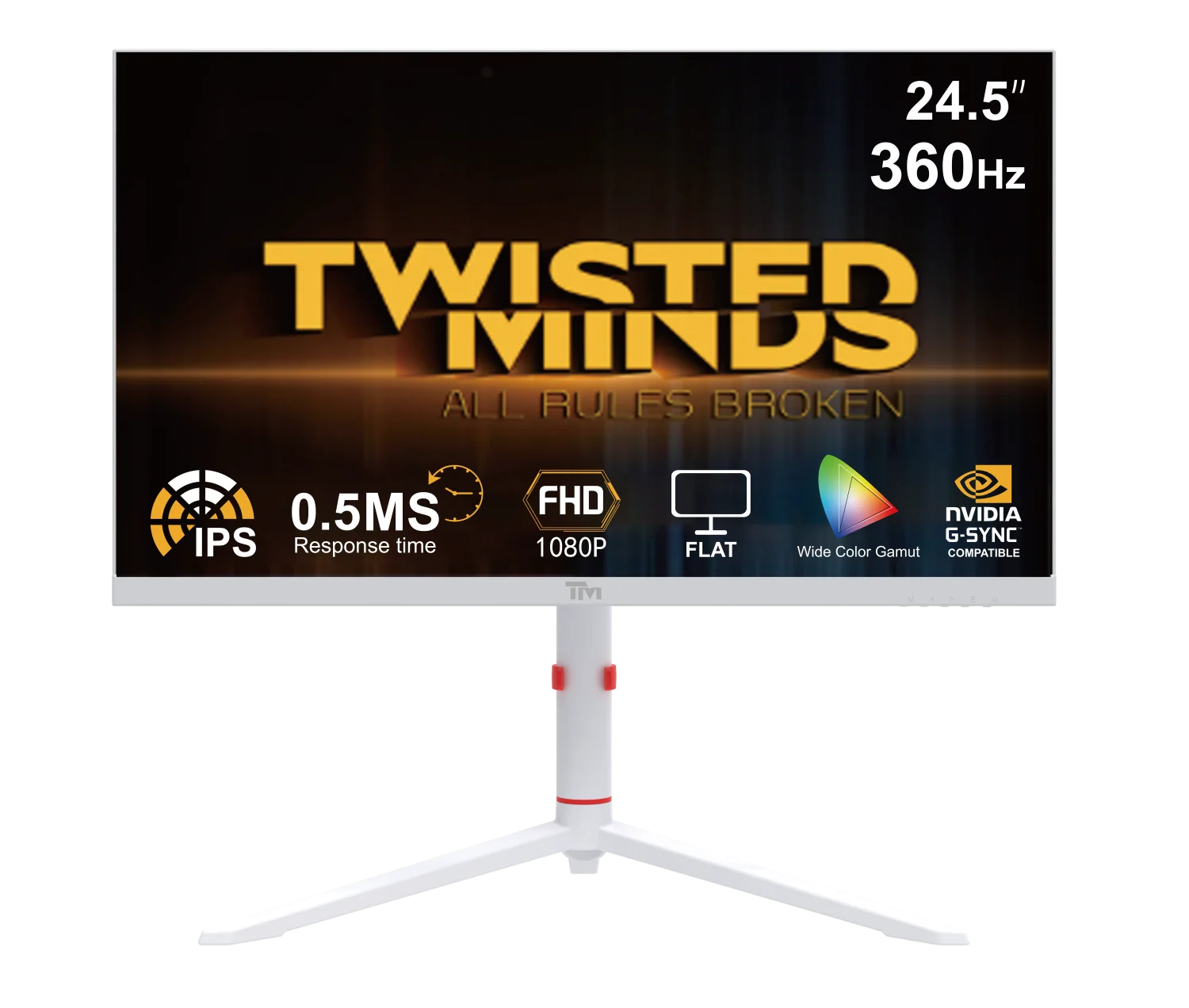 Twisted Minds - Artic Pro Series 24" FHD - 360H - White - Gratis frakt v:2099609