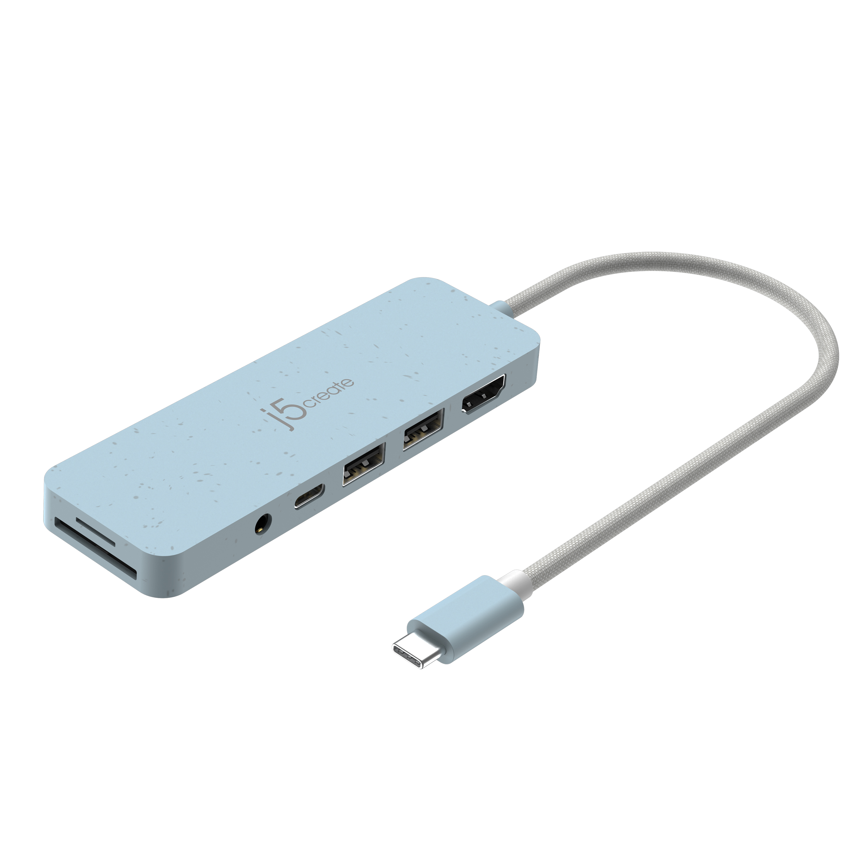 J5create – Eco-Friendly USB-C Multi-Port Hub With Power Delivery – Cyan – Gratis frakt v:6584121