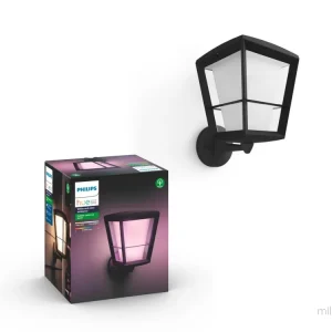 Philips Hue Econic Up Wall Lantern – White & Color Ambiance – 2-Pack Bundle – Black – Gratis frakt v:8913268 Philips Hue Econic Up Wall Lantern – White & Color Ambiance – 2-Pack Bundle – Black – Gratis frakt v:8913268