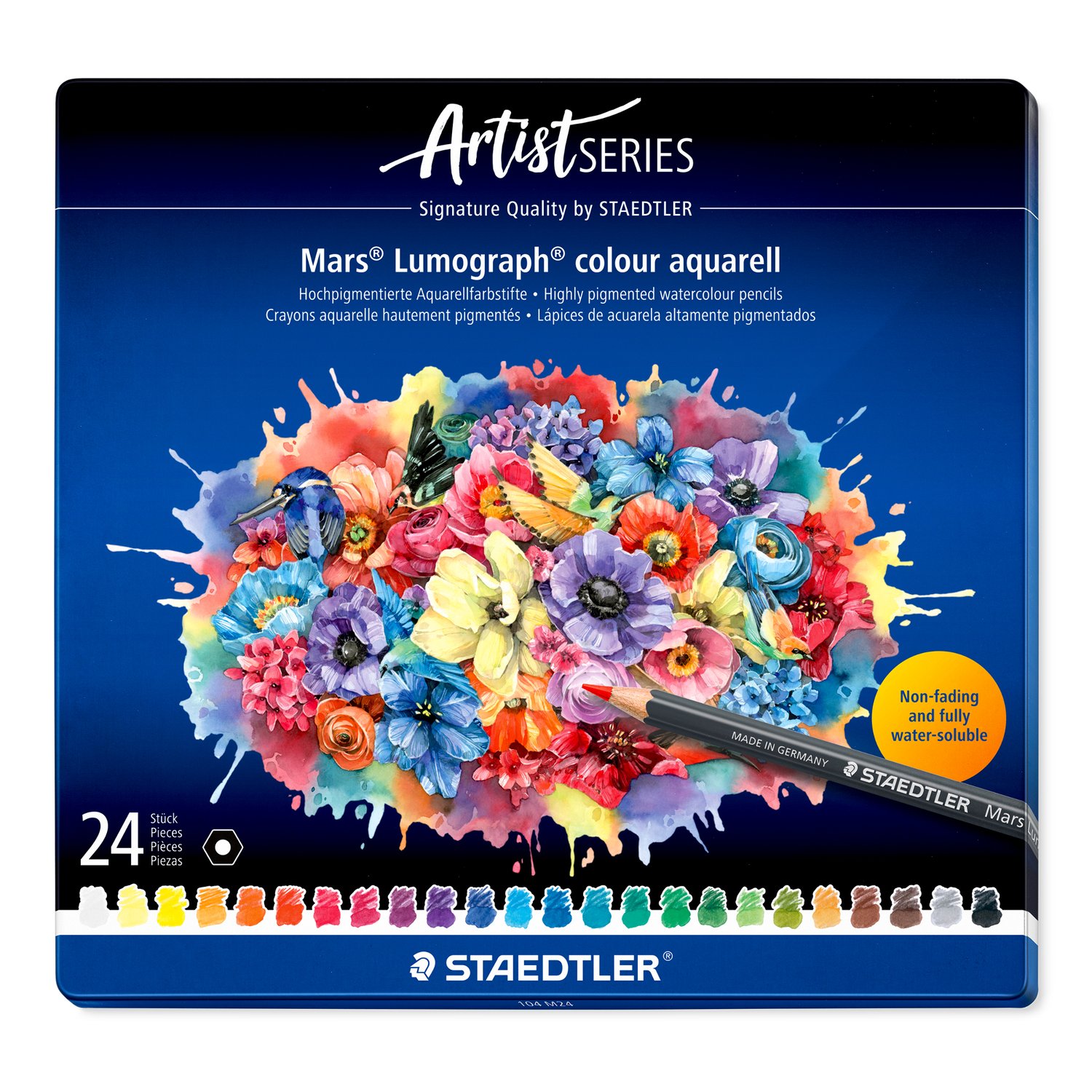 Staedtler – Mars Lumograph Aqua – 24 pcs – 100% PEFC (104 M24) v:1661021