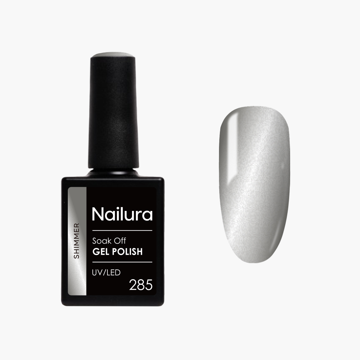 Nailura - Gel Polish 285 Frost Cat Shiimer - Cool Grey - 10 ml - Frost Cat Shiimer v:8446275