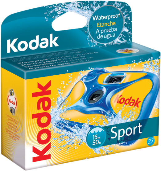 Kodak - SUC Water Sport engangs undervannskamera - ISO 800, 27 eksponeringer (35mm, vanntett opptil 15 m) v:4753907
