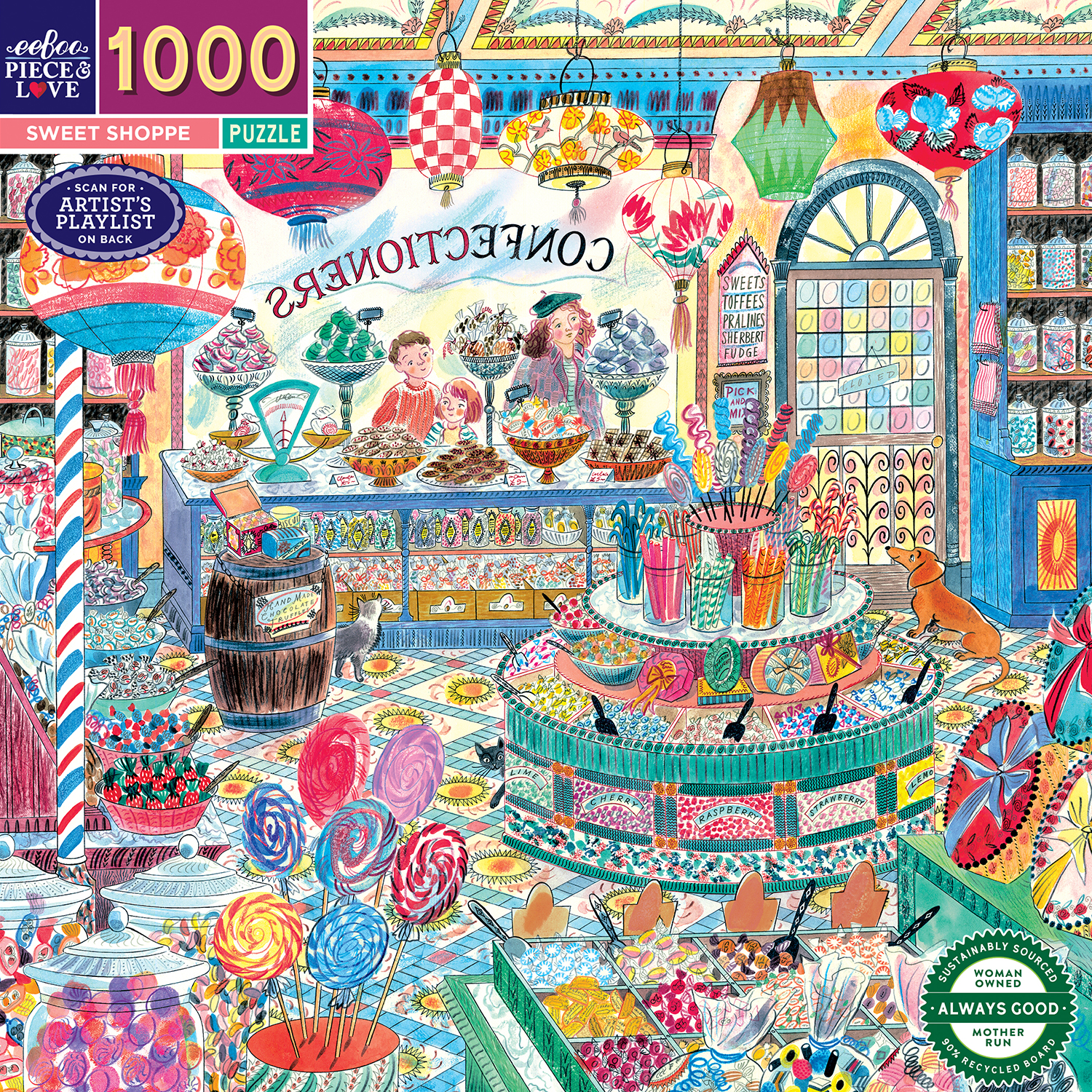 Eeboo – Puzzle 1000 pcs – Sweet Shoppe (EPZT631) v:1836797 Eeboo – Puzzle 1000 pcs – Sweet Shoppe (EPZT631) v:1836797