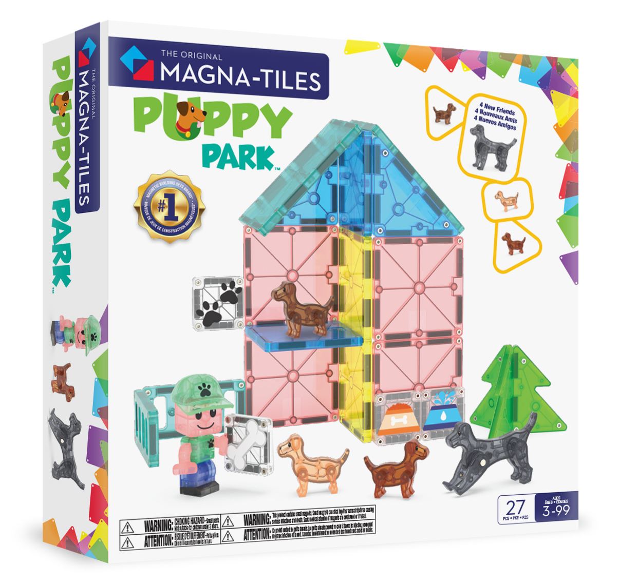 MAGNA-TILES - Doggy Daycare 27 pcs (90355) v:9655153