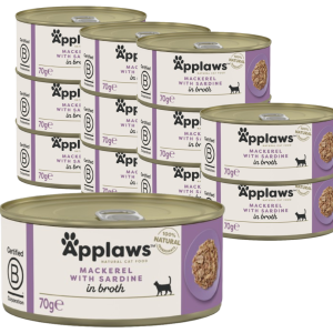 Applaws – 12 x Wet Cat Food 70 g – Makrel & Sardin – 0.84 – Makrel & Sardin v:7474567