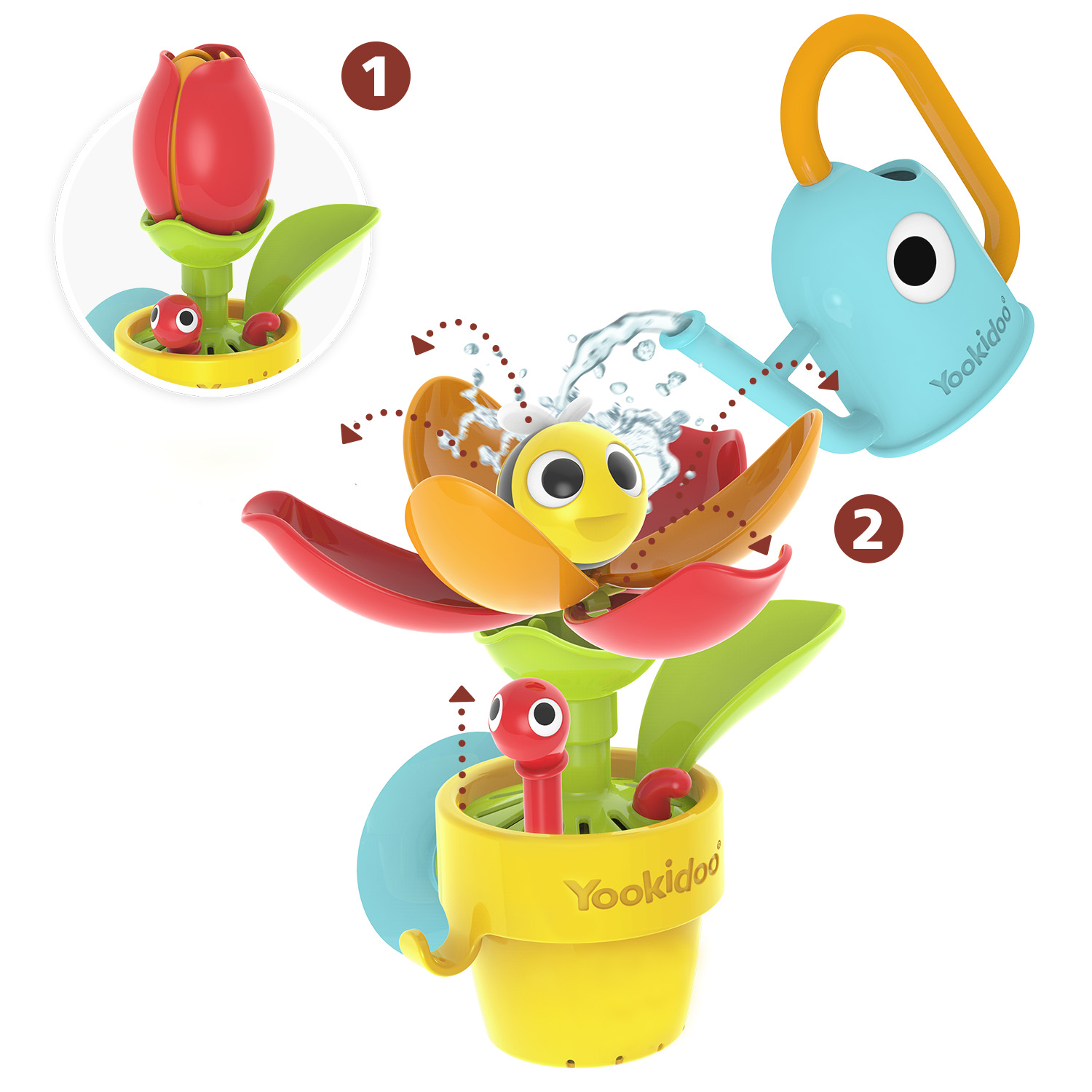 Yookidoo – Peek-a-Bee Tub Flower – (YO40221) v:8270244