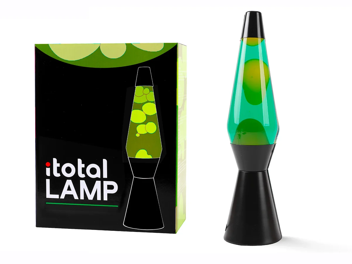 iTotal - Lava Lamp - Black/Green/Yellow - 36 cm (XL2341) v:6900085