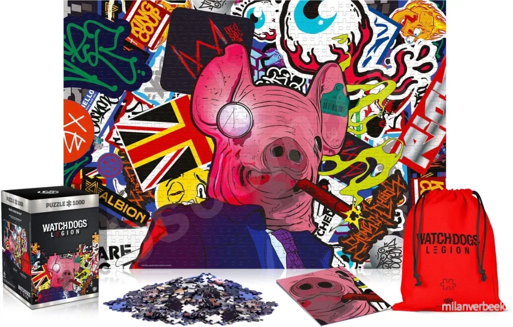 WATCH DOGS LEGION: PIG MASK PUZZLES 1000 pcs v:4769289