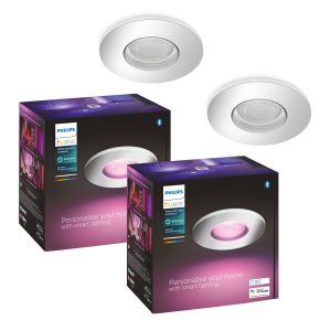 Philips Hue White & Color Ambiance Xamento Bathroom – Inbyggnadsspot Rund GU10 5,7W Krom IP44 × 2 – Bundle – Gratis frakt v:6834040 Philips Hue White & Color Ambiance Xamento Bathroom – Inbyggnadsspot Rund GU10 5,7W Krom IP44 × 2 – Bundle – Gratis frakt v:6834040